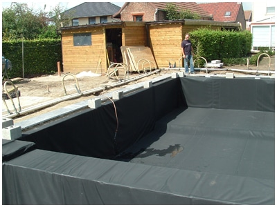 Application de vos bâches EPDM pour bassin et toiture